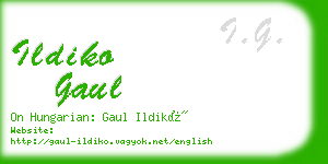 ildiko gaul business card